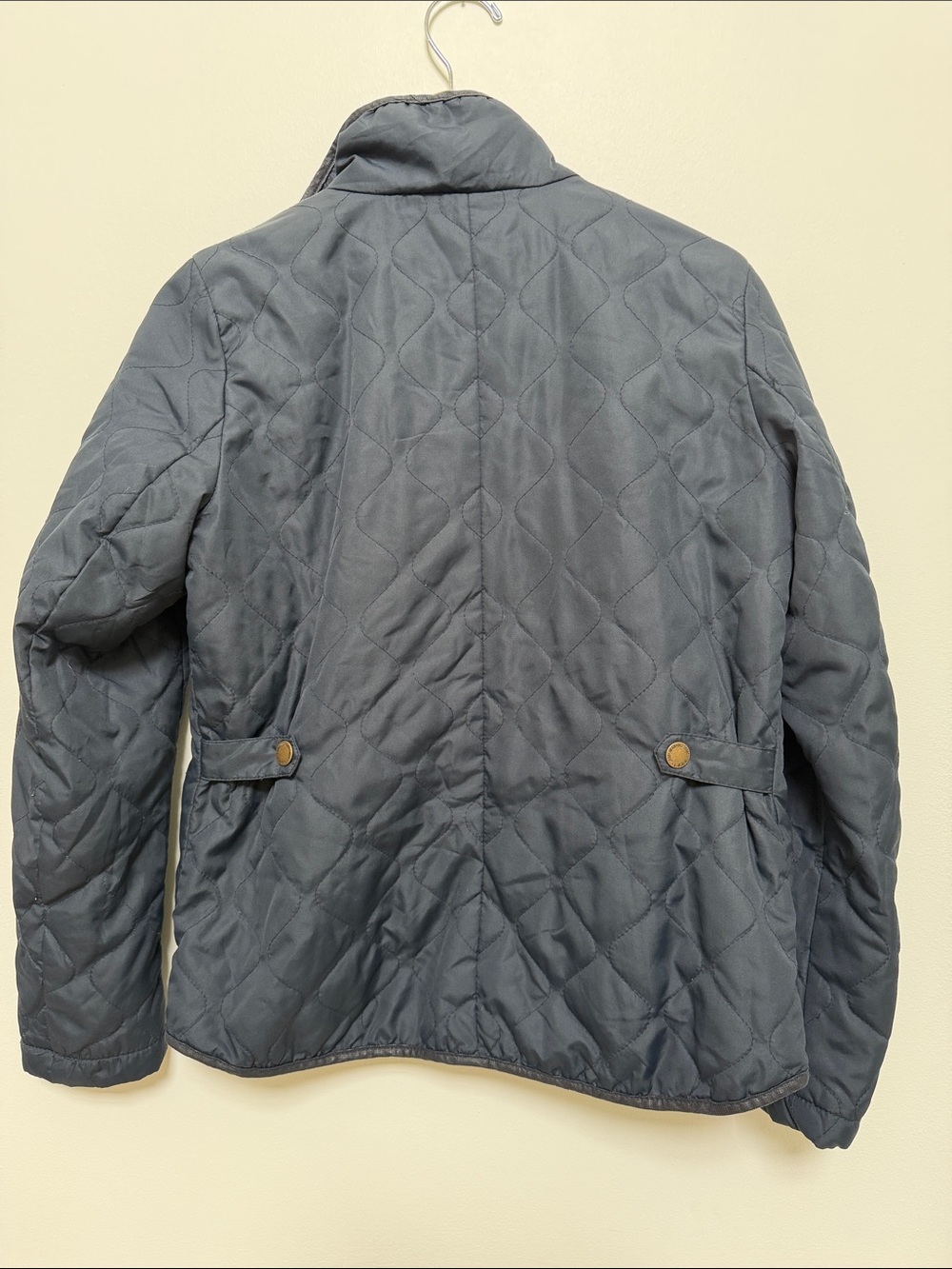 H&M Quilted Navy Utility Jacket with Button Pockets - Picture 3 of 3